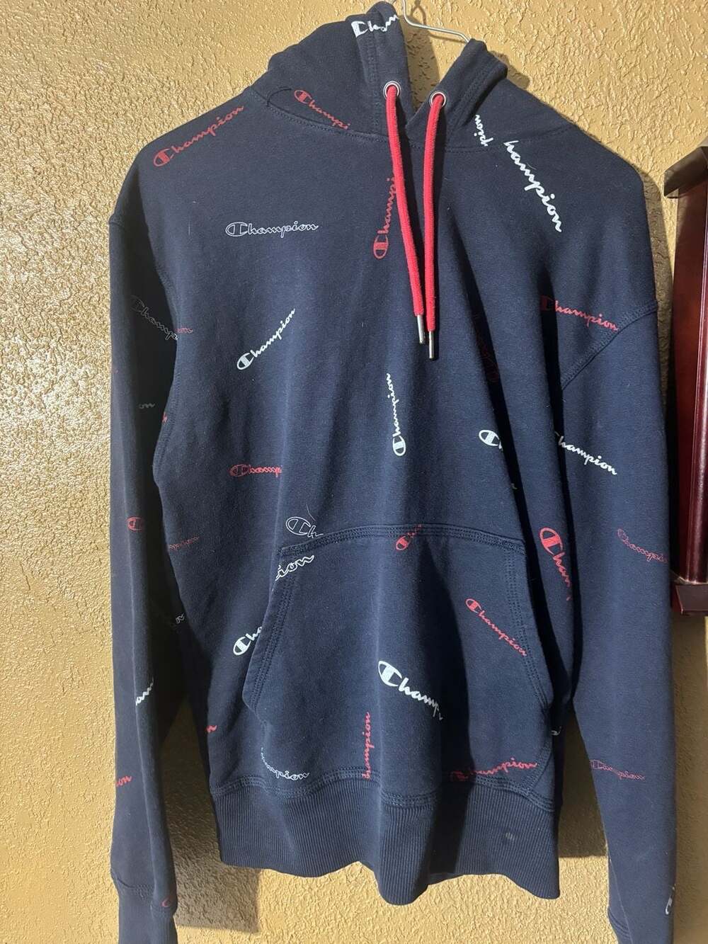 Champion Authentic Athleticwear All Over Rotating Logo Hoodie